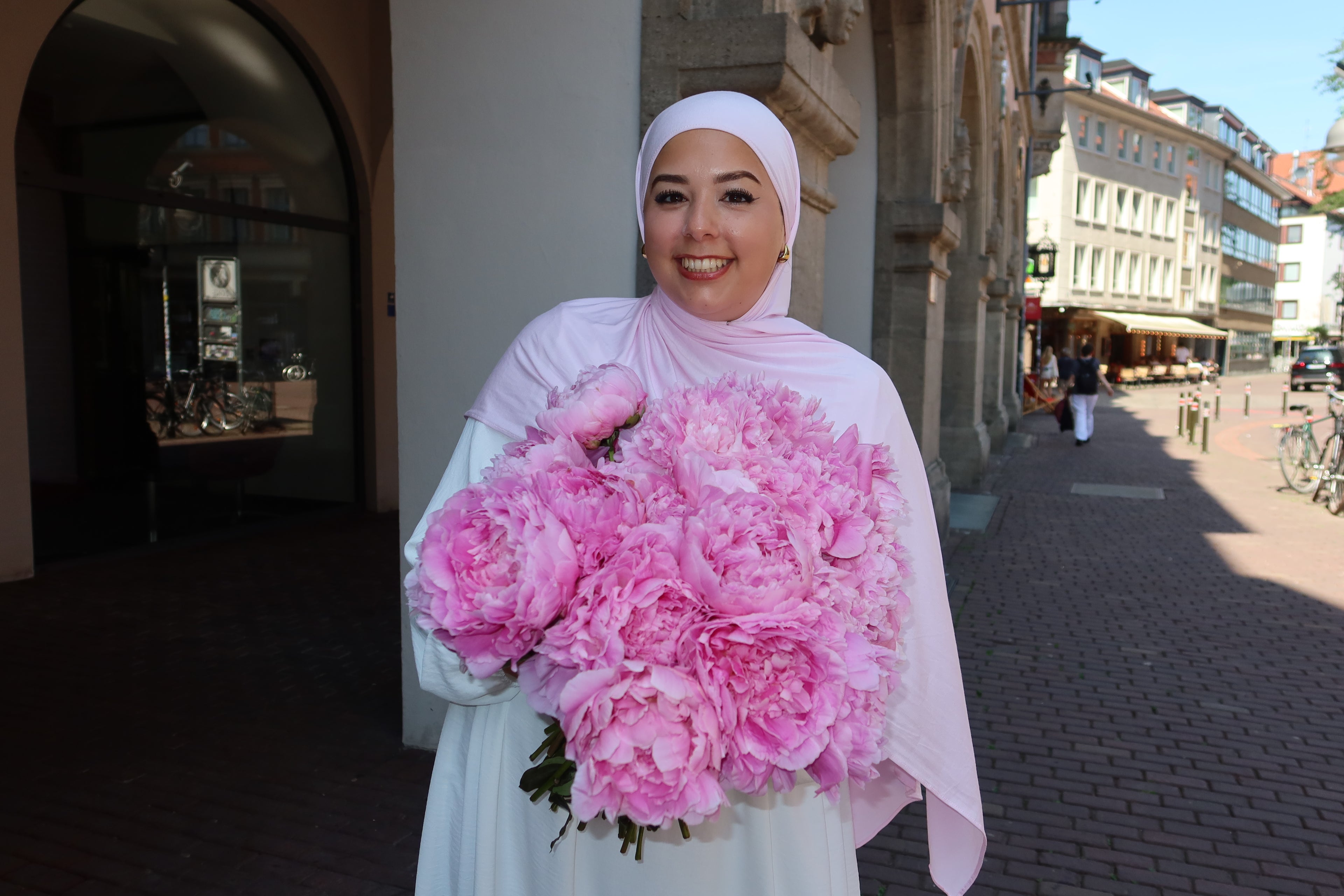 Bamboo Jersey in Blush Rose